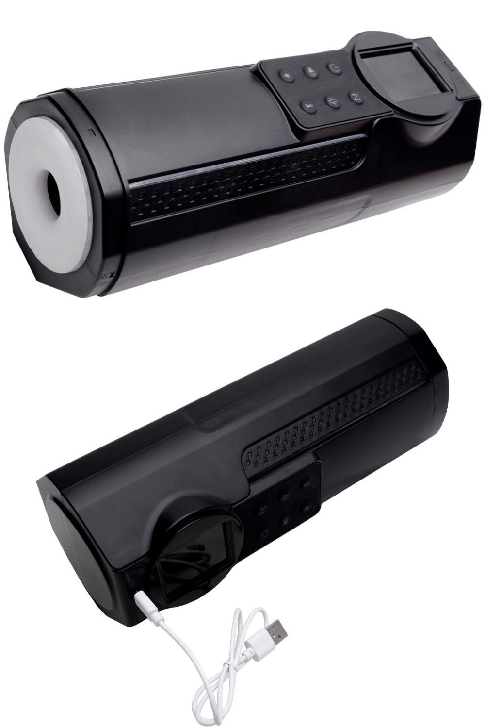 Meishang Masturbador Lanterna com Vai e Vem e Voz com Led 10 Modos de Vibração - Imagem 4