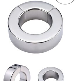 Anel Peniano de Aço Inoxidável com fecho de ímã - 3,5 x 3,0 cm