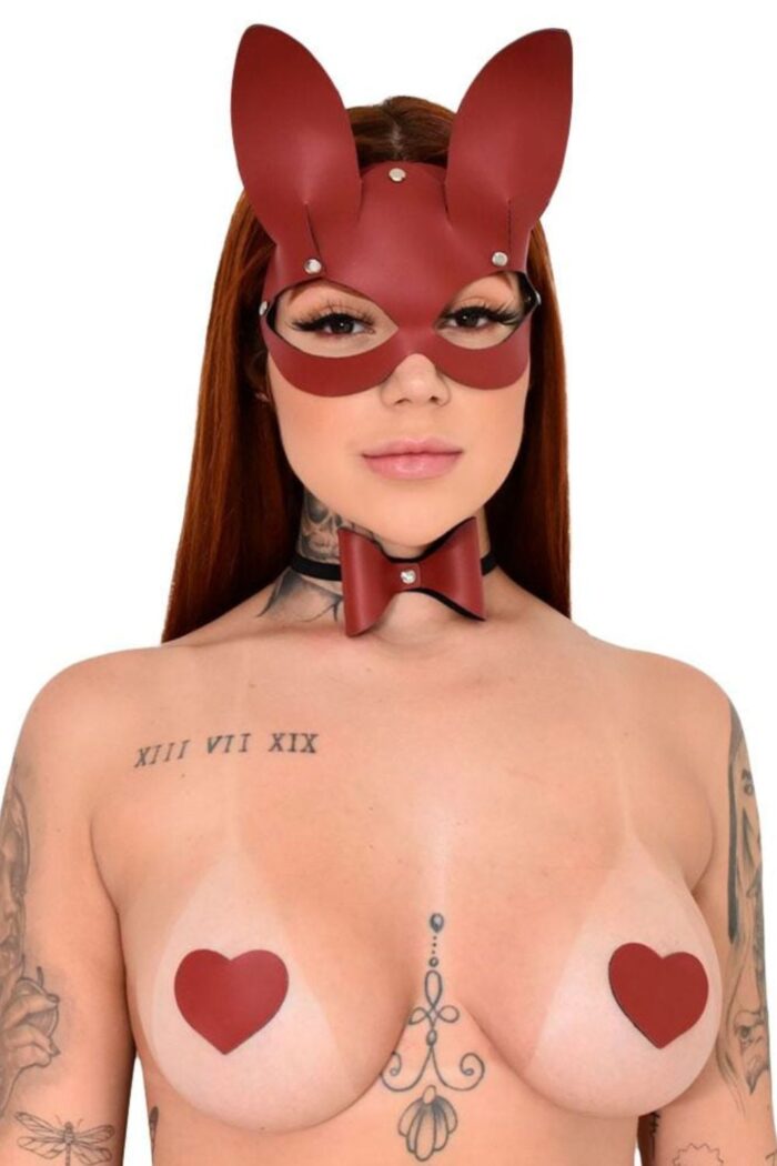 Kit Coelha Máscara E Gravata Sado Êxtase - Imagem 3