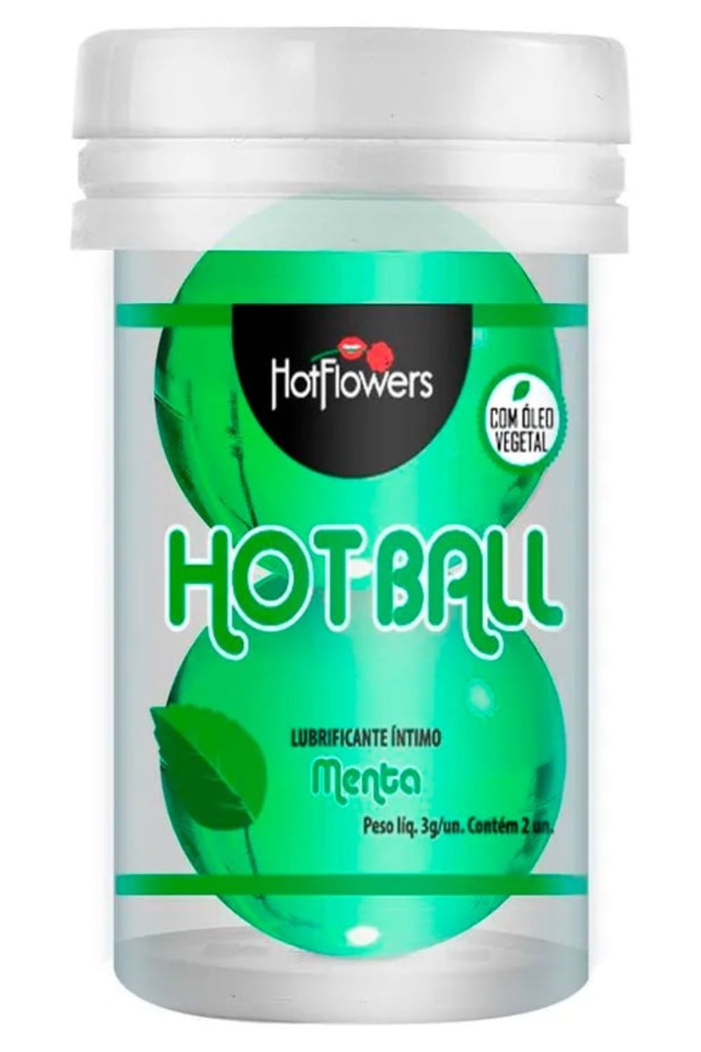 Bolinha Hot Ball Beija Muito Dupla Menta - Com Óleo de Girassol