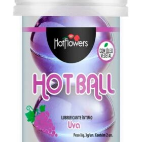 Bolinha Hot Ball Beija Muito Dupla Uva - Com Óleo de Girassol