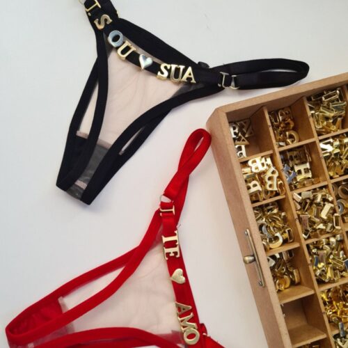 Calcinha fio personalizável ilusion