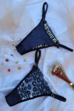 Calcinha fio personalizável tule beijo duplo - Imagem 2