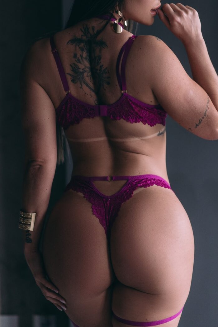 Conjunto sexy odalisca com choker bicth e ligas sedutoras - Imagem 3