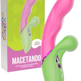 Vibrador Penetrável com Função Tapping e Estimulador de Clitóris Macetando - Intt Cosméticos