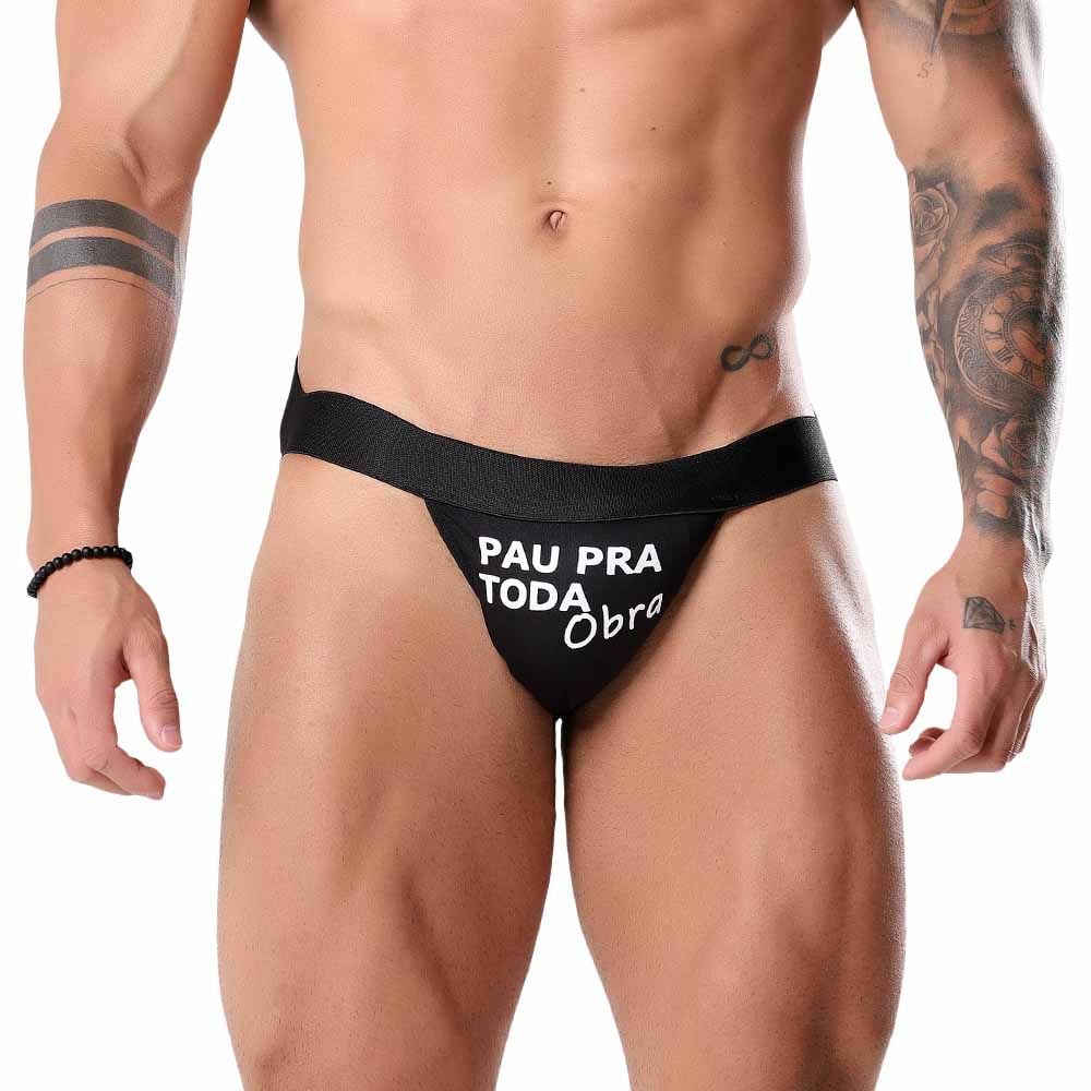 15330181772-cueca-jockstrap-com-frase-pau-pra-toda-obra-preta-tallyta-2.jpg Cueca Jockstrap com frase Pau pra toda obra Preta Tallyta - Imagem 1