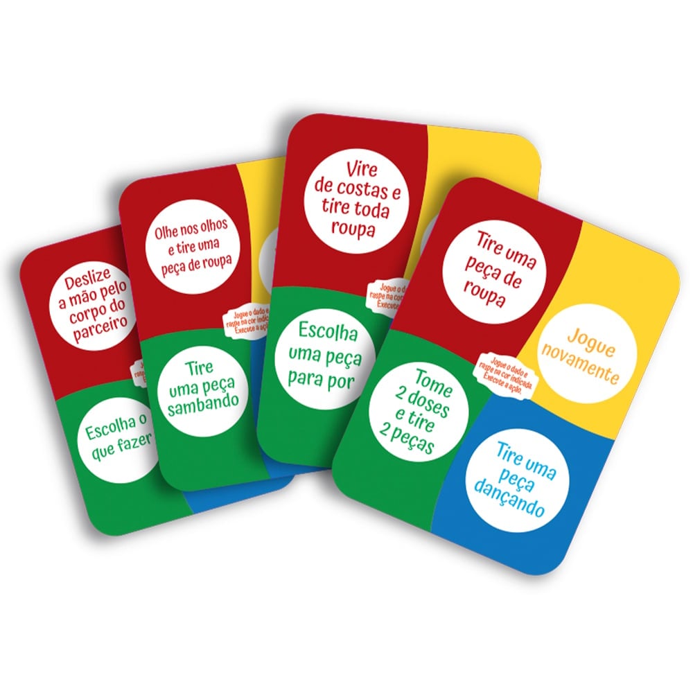 Jogo do Strip Tease Dado e Raspadinha Reutilizável Diversão ao Cubo - Imagem 3