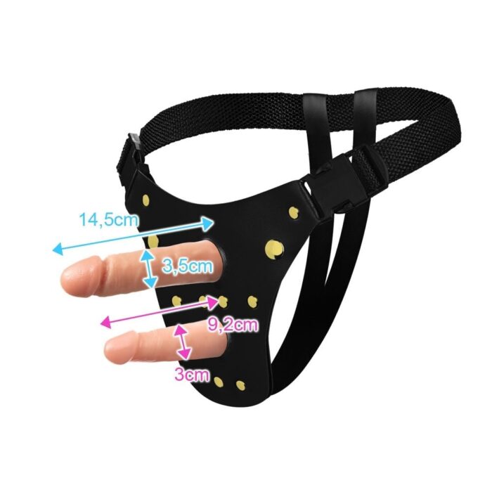 Cinta Dupla Ativa Dp Com 2 Próteses Soulsex 16x4,6 cm - Imagem 2