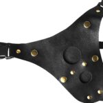 Cinta Dupla Em Couro Sintético Com 2 Pênis 16,5 x 4,5 e 12,5 x 3,5cm - Imagem 7