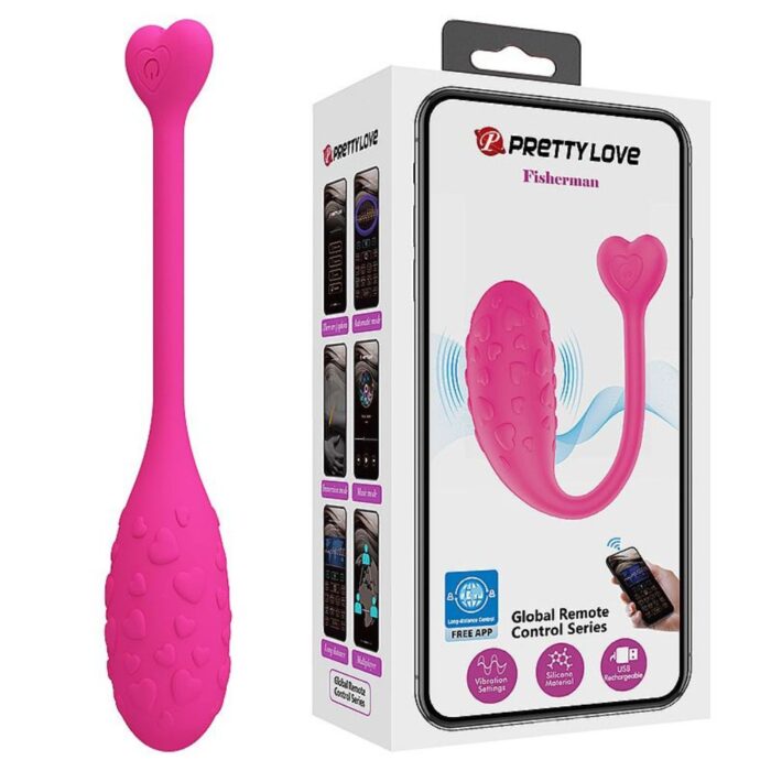 Vibrador Bullet via APP À Longa Distância Fisherman - Pretty Love - Imagem 7