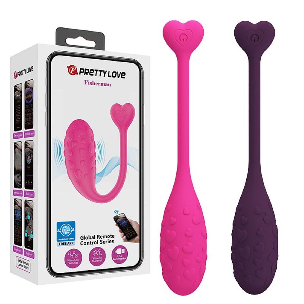 Vibrador Bullet via APP À Longa Distância Fisherman - Pretty Love - Imagem 2