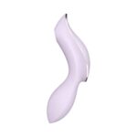 Vibrador de clitóris e ponto g recarregável com motor duplo 11 ondas de pressão e 12 vibração – Satisfyer curvy trinit 2 - Imagem 3
