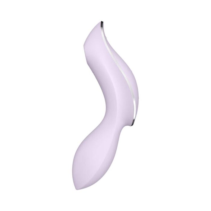 Vibrador de clitóris e ponto g recarregável com motor duplo 11 ondas de pressão e 12 vibração – Satisfyer curvy trinit 2 - Imagem 3