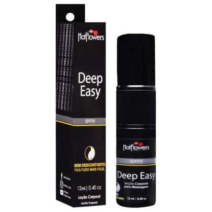Lubrificante anal Deep Easy em Spray 12ml - HotFlowers