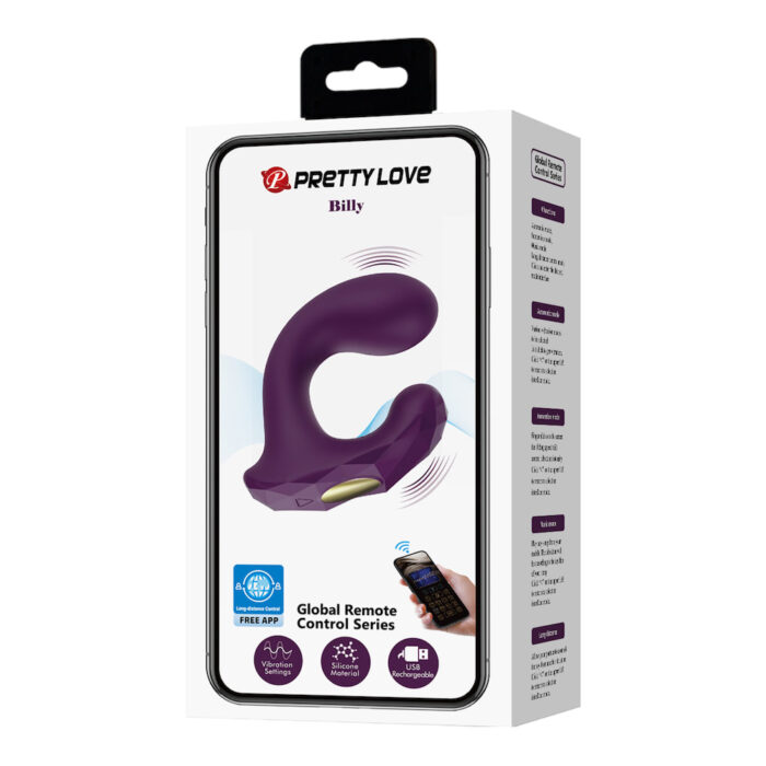 Vibrador Ponto G Billy com Controle via APP e Alcance à Longa Distância - Pretty Love - Imagem 8
