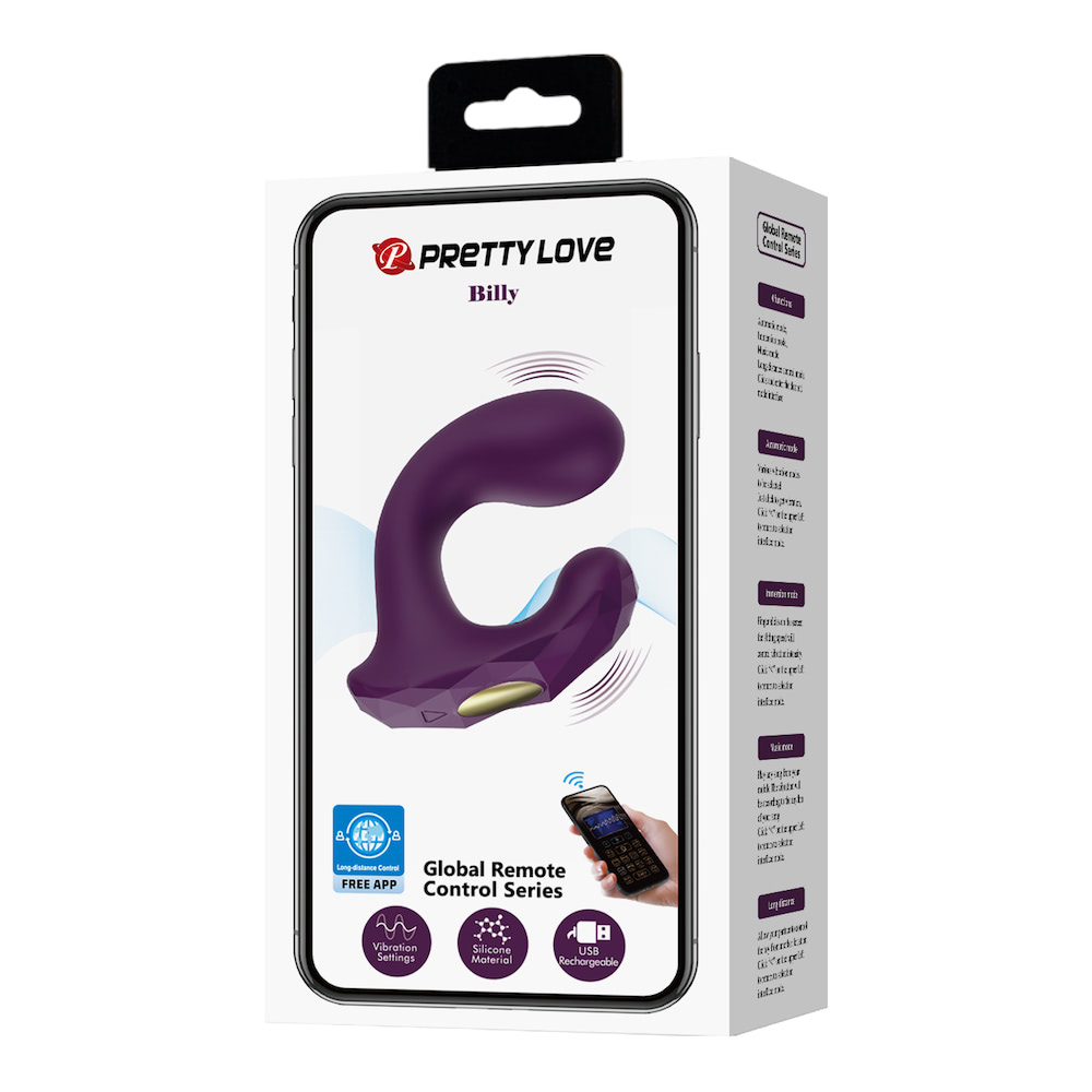 Vibrador Ponto G Billy com Controle via APP e Alcance à Longa Distância - Pretty Love - Imagem 8