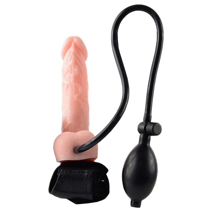 Cinta Peniana com Pênis Inflável - Ultra harness 18x3,5cm - Imagem 3