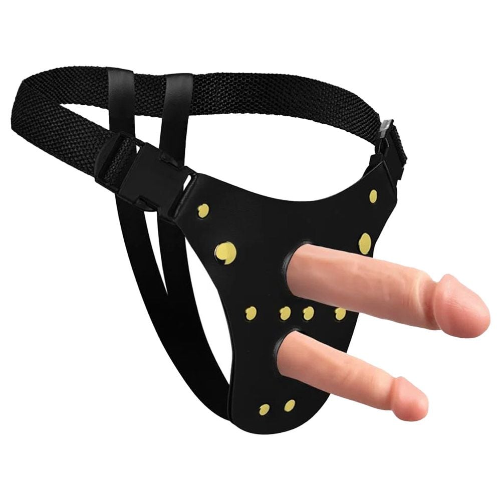 Cinta Ativa Dupla Pênis 15 X 4Cm E 12,5 X 3,5Cm Soulsex - Imagem 2