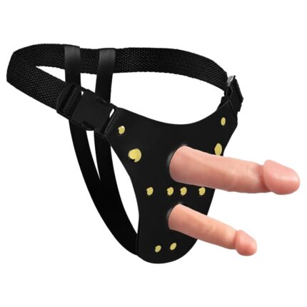 Cinta Ativa Dupla Pênis 15,5 X 4,5Cm E 12,5 X 3,5Cm Soulsex