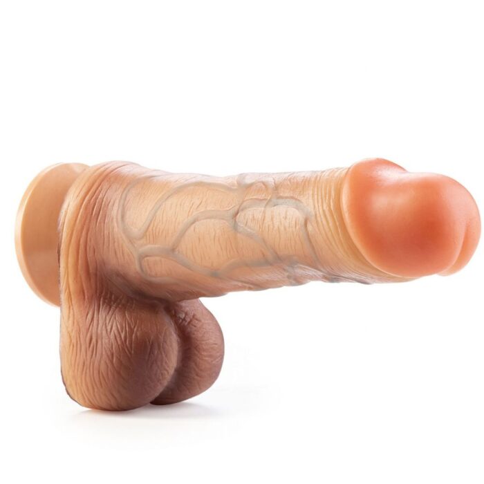 Pênis Real Dick Ultra Realístico Com Escroto e Ventosa 18 X 4,4 cm - Imagem 7