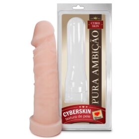 Capa Peniana Em Cyberskin Pele 18x4,5cm