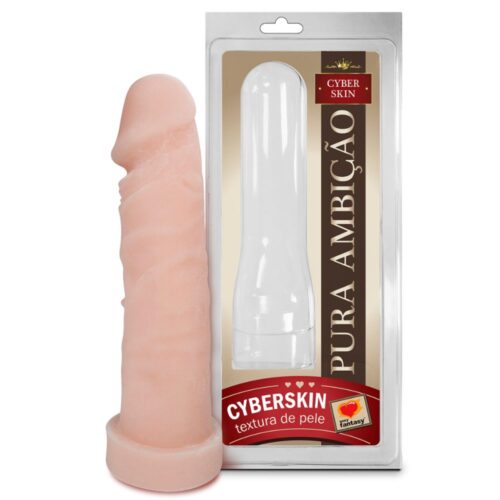 Capa Peniana Em Cyberskin Pele 18x4,5cm