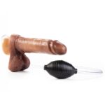 Pênis Real Dick Ultra Realístico Ejaculatório Com Escroto e Ventosa 17 X 4,5cm - Imagem 6