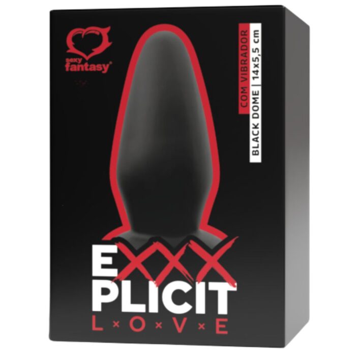 Estimulador Exxxplicit Love Black Dome com Vibro - 14x5,5cm - Imagem 3