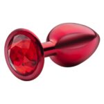 Lite Plug anal Vermelho Pequeno com Pedra Vermelha - Imagem 3