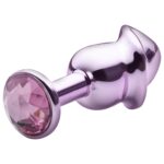 Lite Plug anal Rosa Pênis com Pedra Rosa - Imagem 3