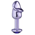 Lite Plug anal Roxo Pênis com Pedra Roxa - Imagem 2