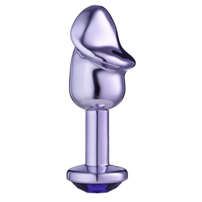 Lite Plug anal Roxo Pênis com Pedra Roxa - Imagem 2