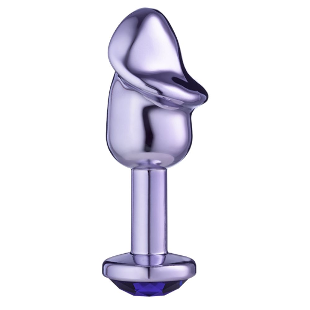 Lite Plug anal Roxo Pênis com Pedra Roxa - Imagem 2