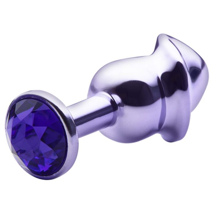 Lite Plug anal Roxo Pênis com Pedra Roxa - Imagem 3
