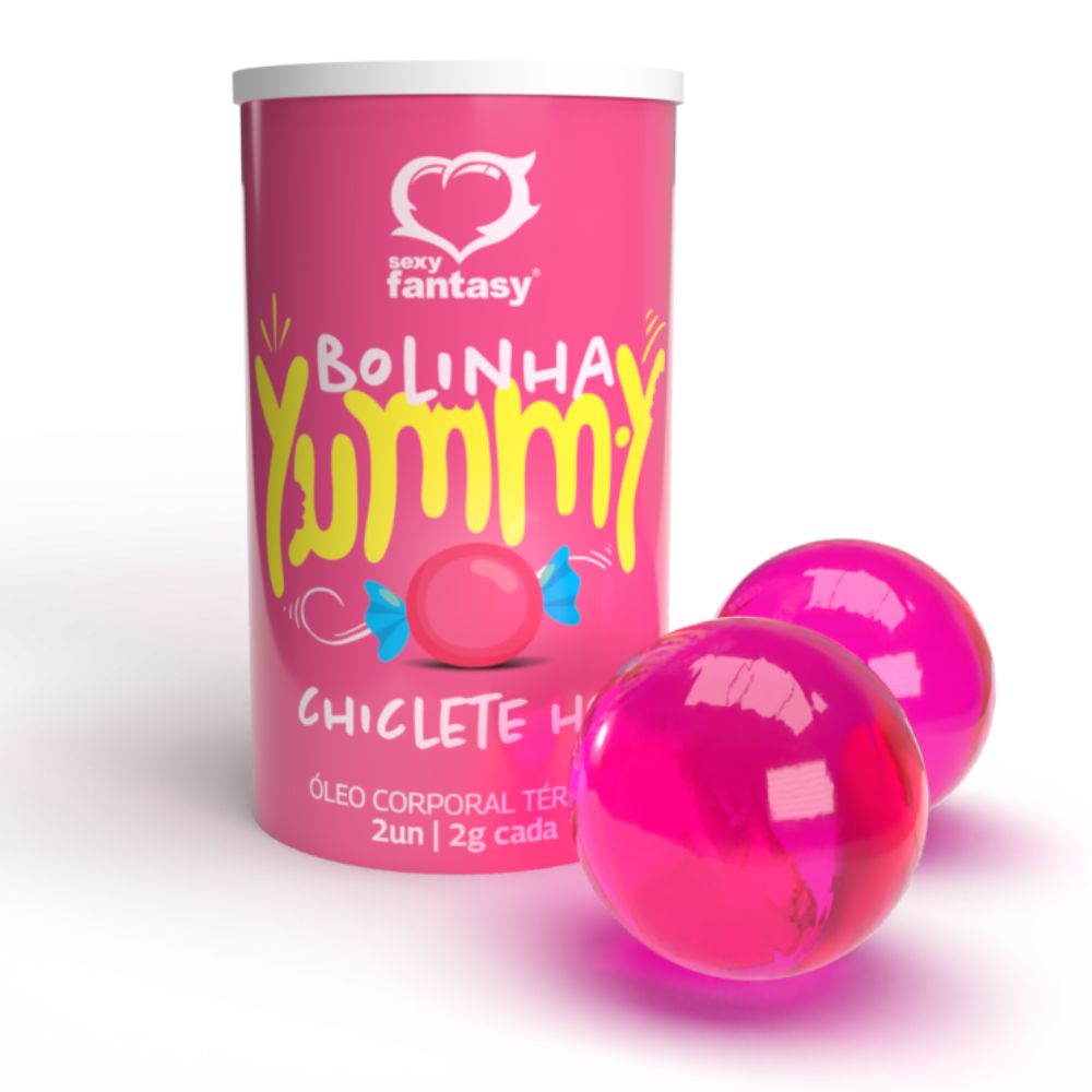 Bolinha Yummy Chiclete Hot com 2 unidades