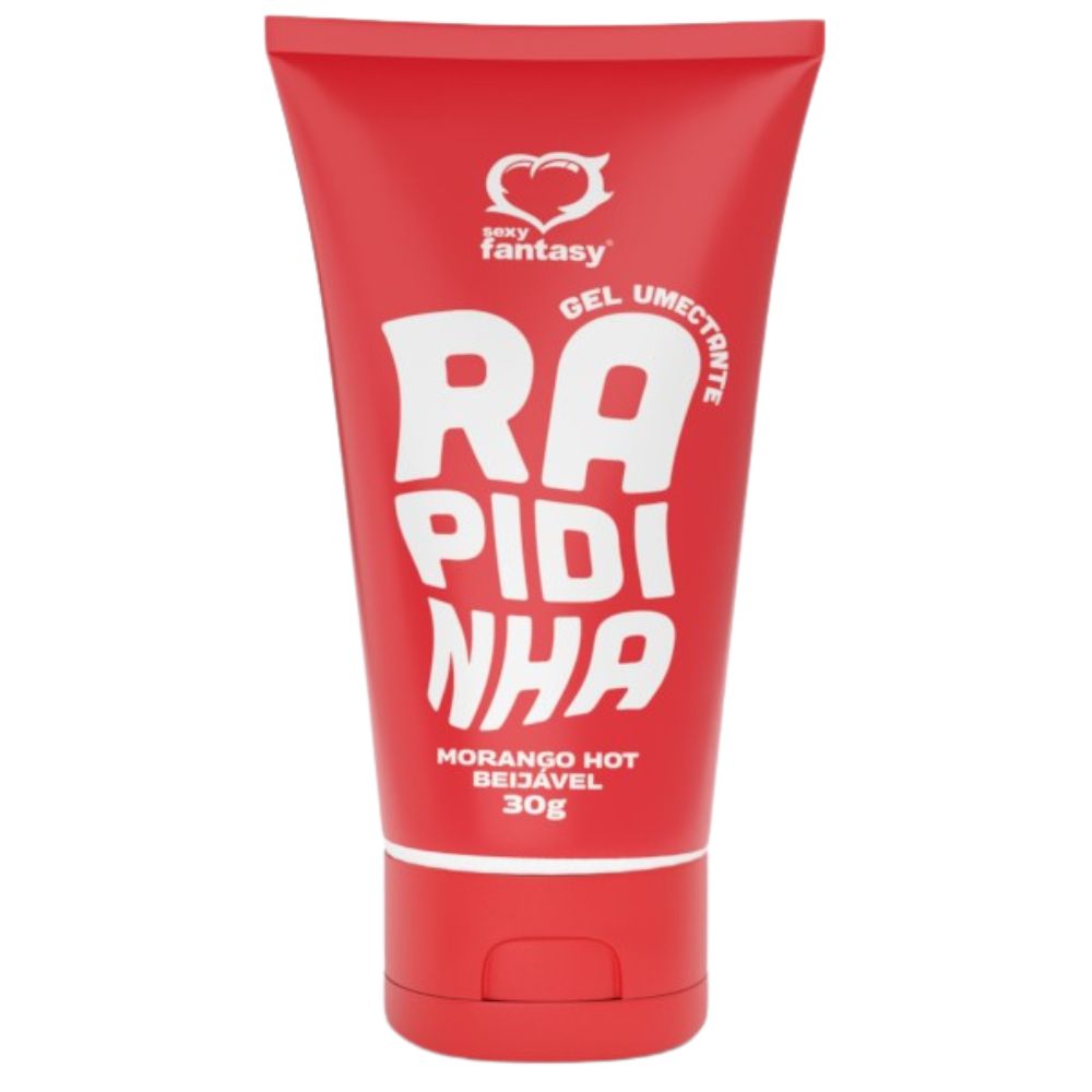 Lubrificante Íntimo Beijável Rapidinha Morango Hot 30g Sexy Fantasy