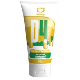 D4 Gel deslizante Umectante Beijável com sabor de abacaxi com Textura Leitosa Sexy Fantasy