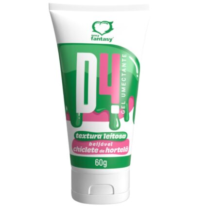 D4 Gel deslizante Umectante Beijável com sabor de chiclete de hortelã com Textura Leitosa Sexy Fantasy