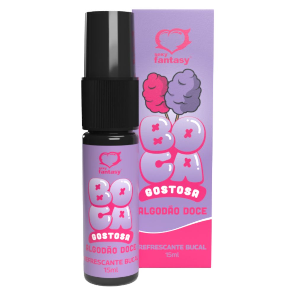Spray do Beijo Refrescante Bucal Boca Gostosa Sabor Algodão Doce