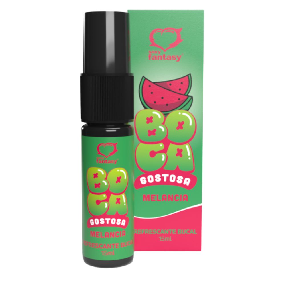 Spray do Beijo Refrescante Bucal Boca Gostosa Sabor melancia
