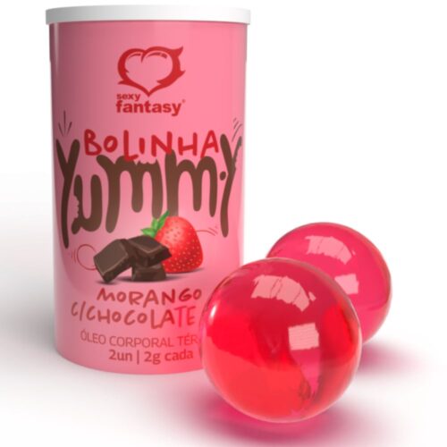 Bolinha Yummy Morango com Chocolate - Sexy fantasy