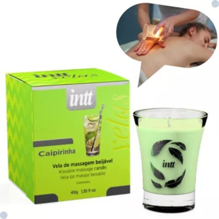 Vela para massagem beijável | sabor: Caipirinha - intt - Imagem 5