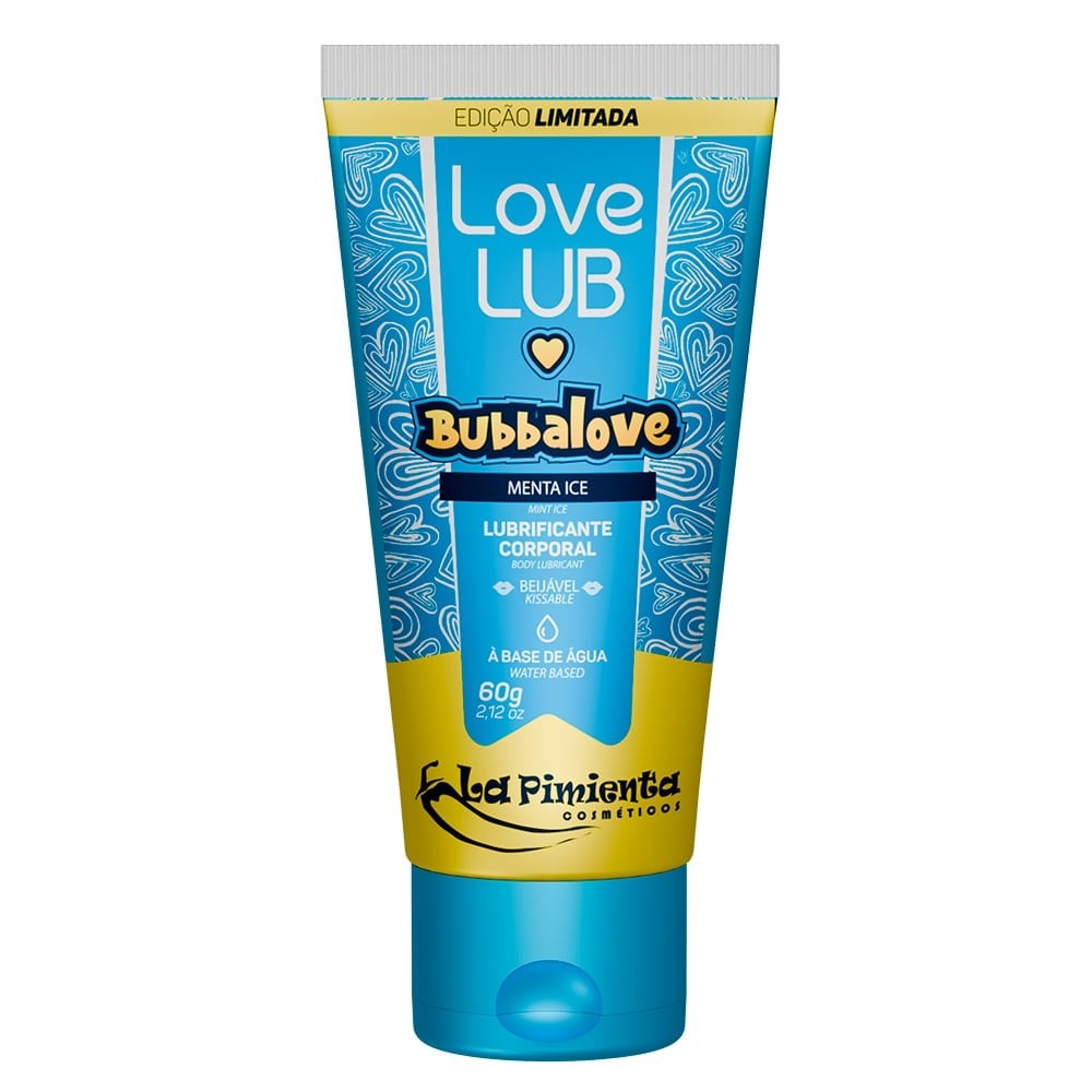 Bubbalove lubrificante beijável menta ice love lub 60g la pimienta
