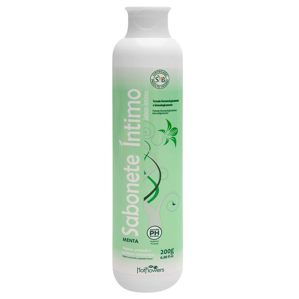 Sabonete Íntimo Aroma Menta 200G Hot Flowers