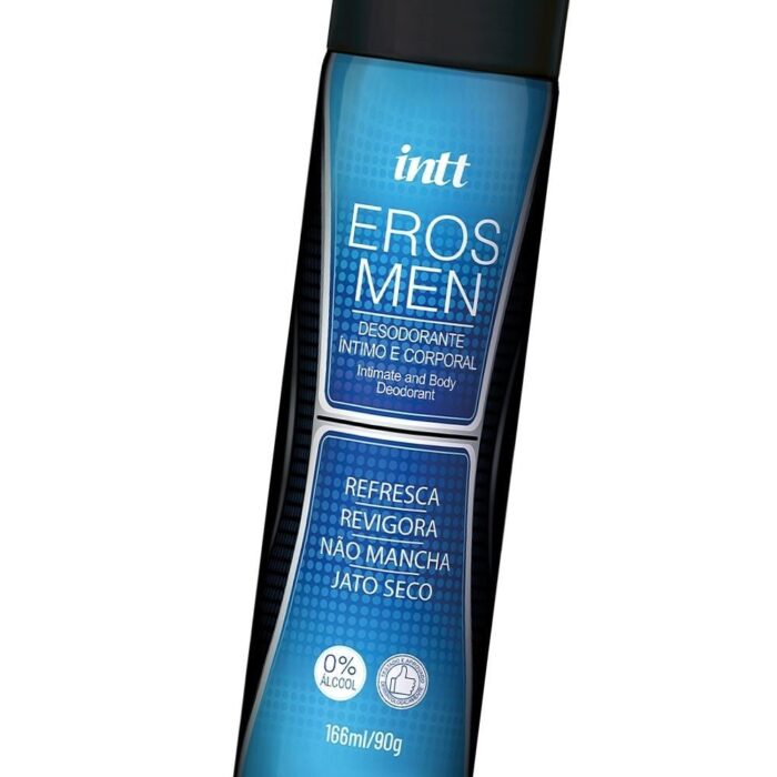 Desodorante íntimo e corporal masculino com jato seco - intt Eros Men - 166ml - Imagem 3