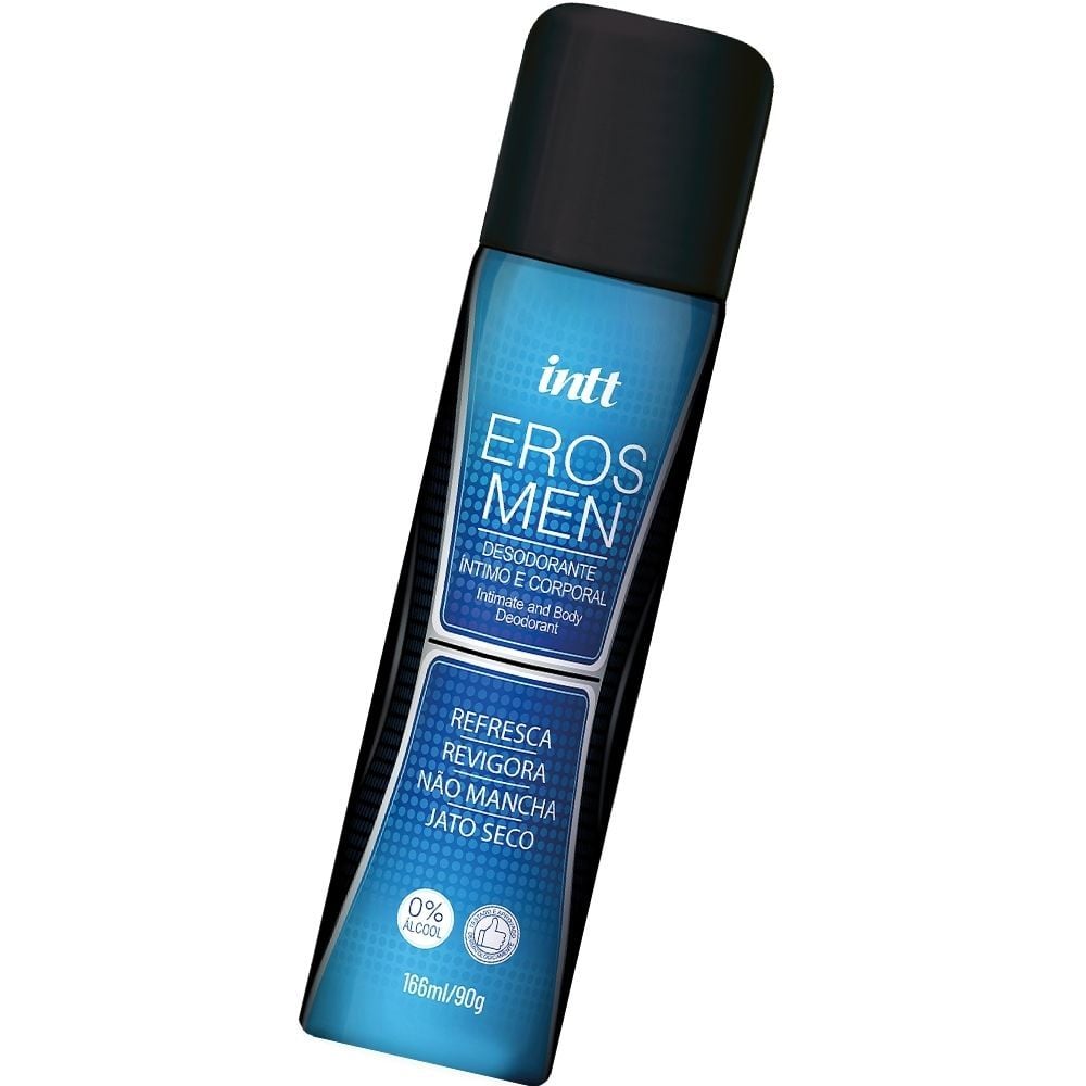 Desodorante íntimo e corporal masculino com jato seco - intt Eros Men - 166ml - Imagem 2