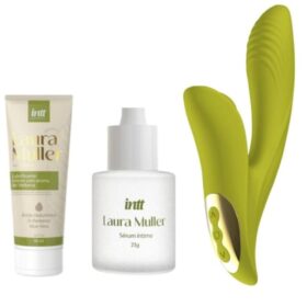 Kit Vibrador My Secret + Lubrificante + Sérum Íntimo - INTT