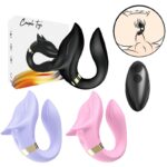 Vibrador de Casal com Formato de Lobo com controle Remoto