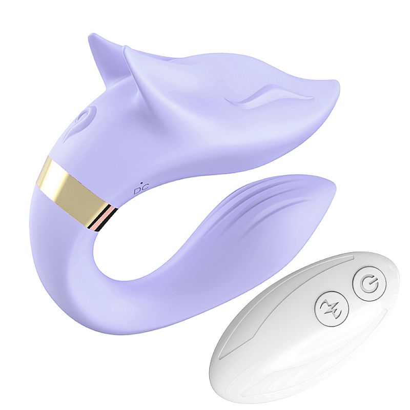 Vibrador de Casal com Formato de Lobo com controle Remoto - Imagem 3
