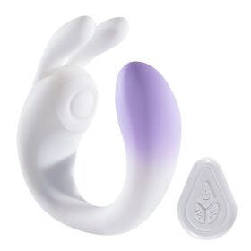 Vibrador de Ponto G e clitóris com Tapping - Coelho